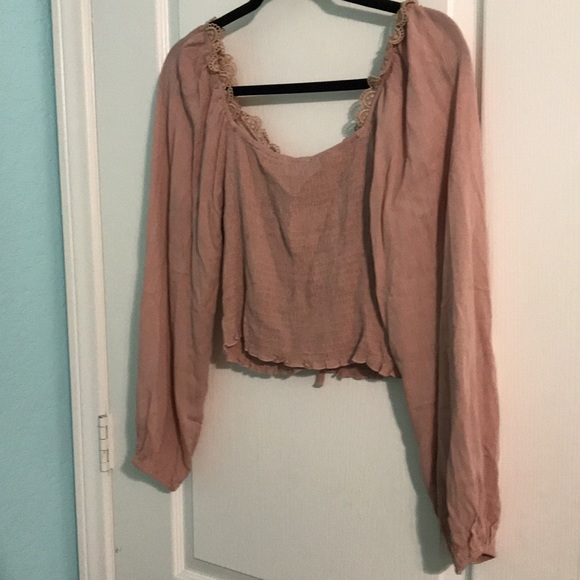 Nectar Clothing Long Sleeve Blush Top - Picture 7 of 9